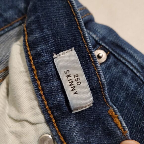 J Crew Kurabo Denim 250 Skinny Jeans 32x32 Selvedge Japanese Blue Mens - Picture 6 of 8